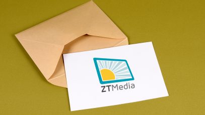 Envelope with blank message card